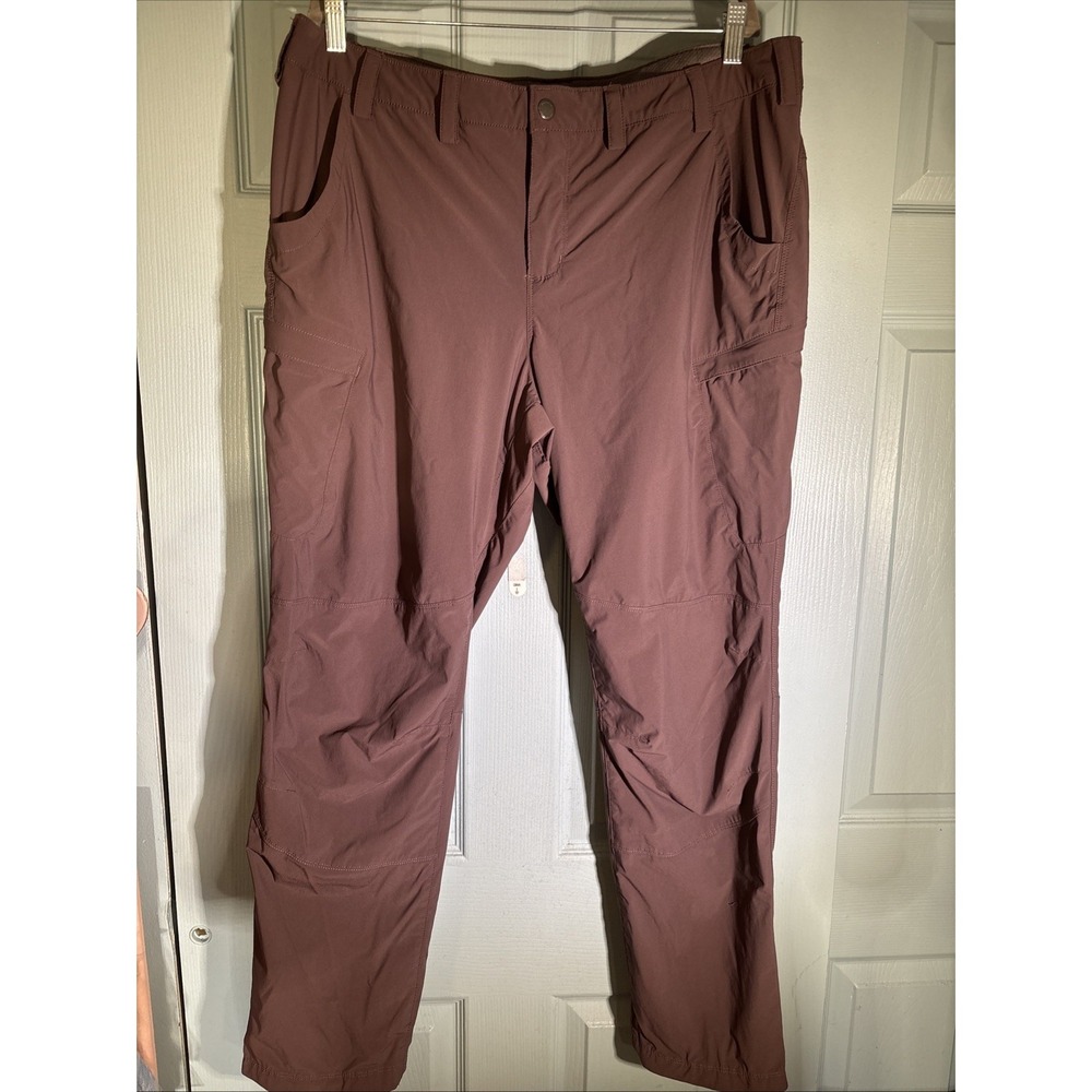 Duluth Dry on the Fly Pants Womens 18/31  Burgundy Nylon Slim Leg Hiking.